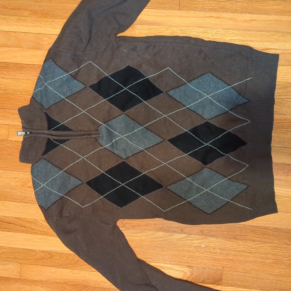 Method Medium Brown Quarter Zip Sweater - image 1